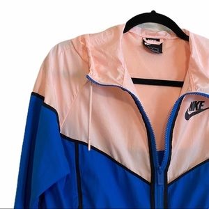 Nike Blue and Pink Women's Jacket